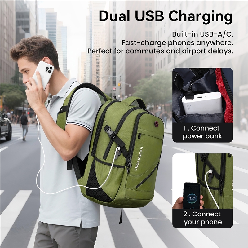 Crossgear Business backpack 9037i green