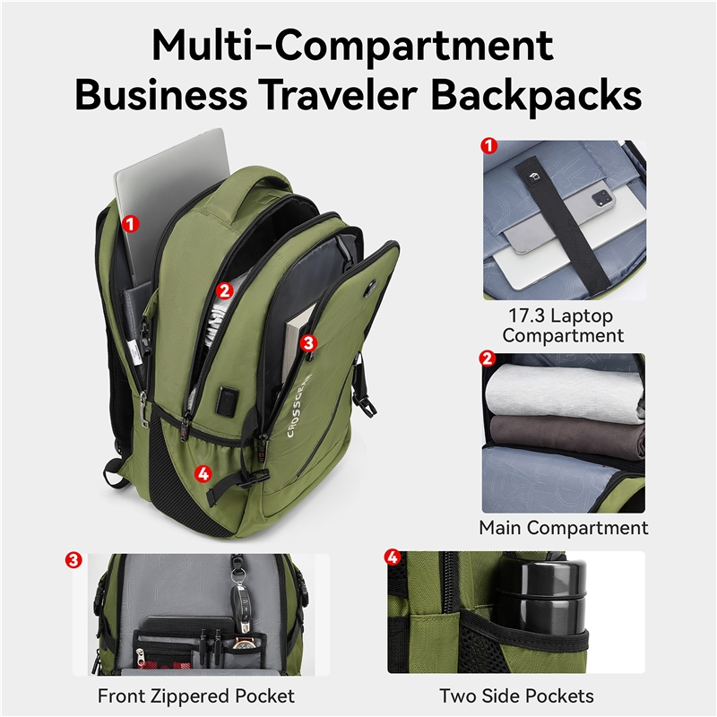 Crossgear Business backpack 9037i green