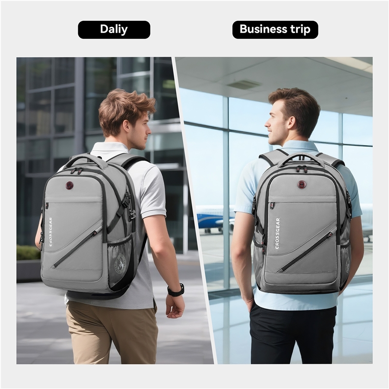 Crossgear Business backpack 9037i light grey