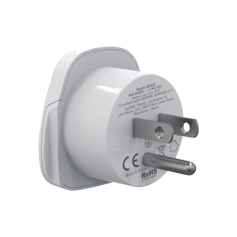 Scape Travel World to US Travel Adapter