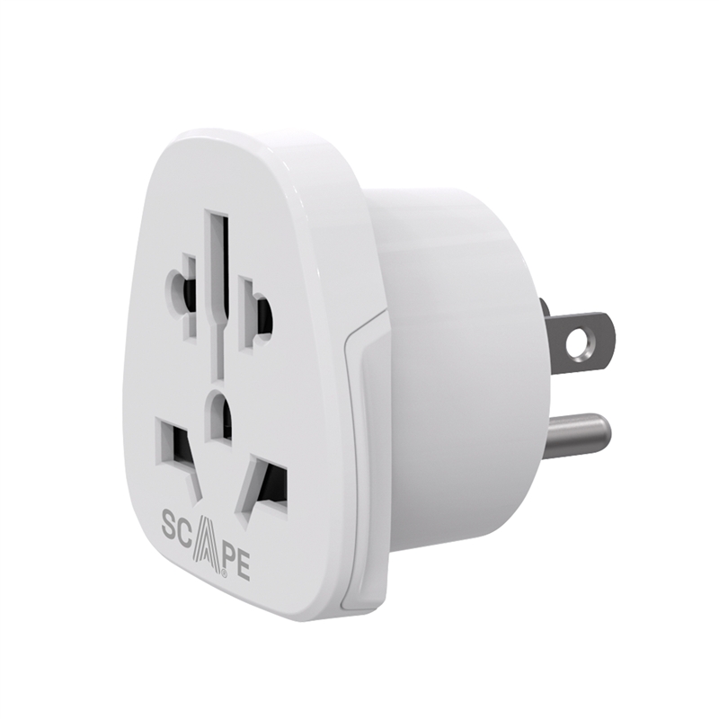 Scape Travel World to US Travel Adapter