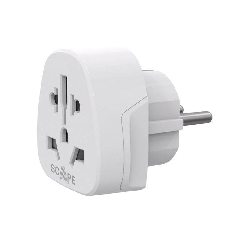 Scape Travel World to EU Travel Adapter (Schuko)