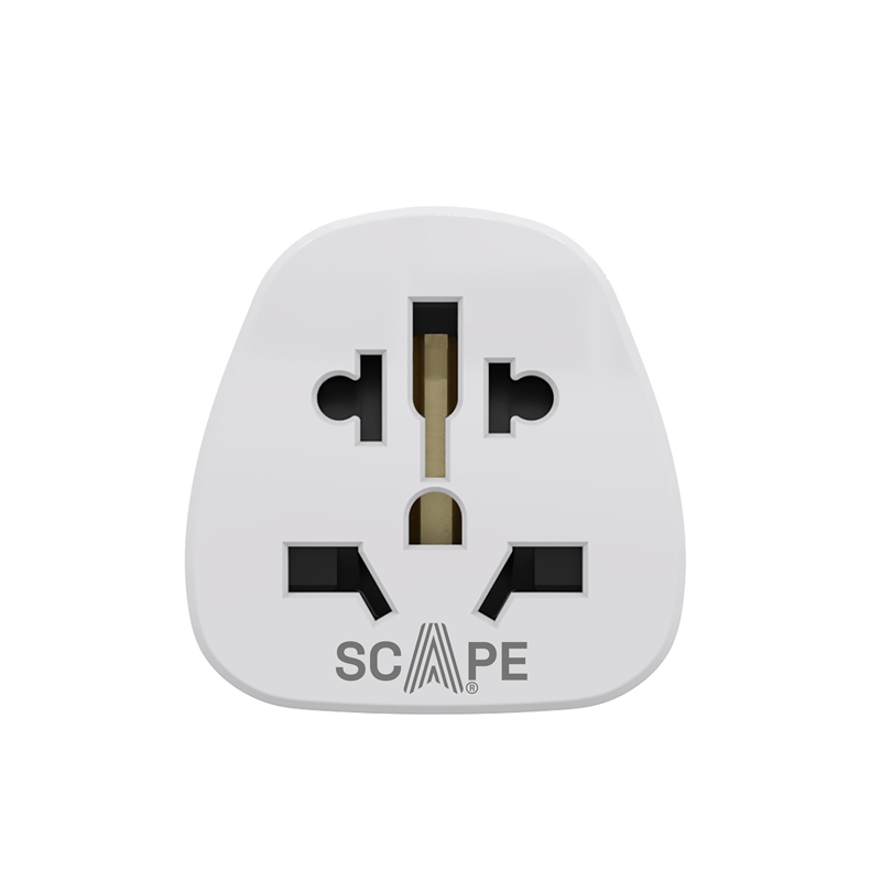 Scape Travel Set of 2 World to EU Travel Adapter (Schuko)