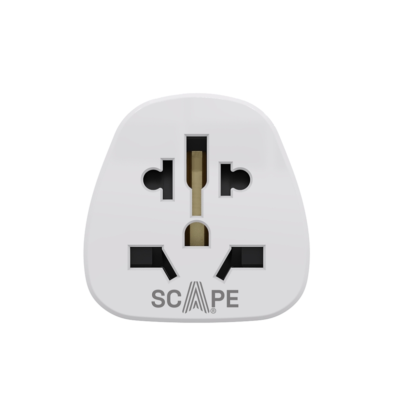 Scape Travel World to UK Travel Adapter