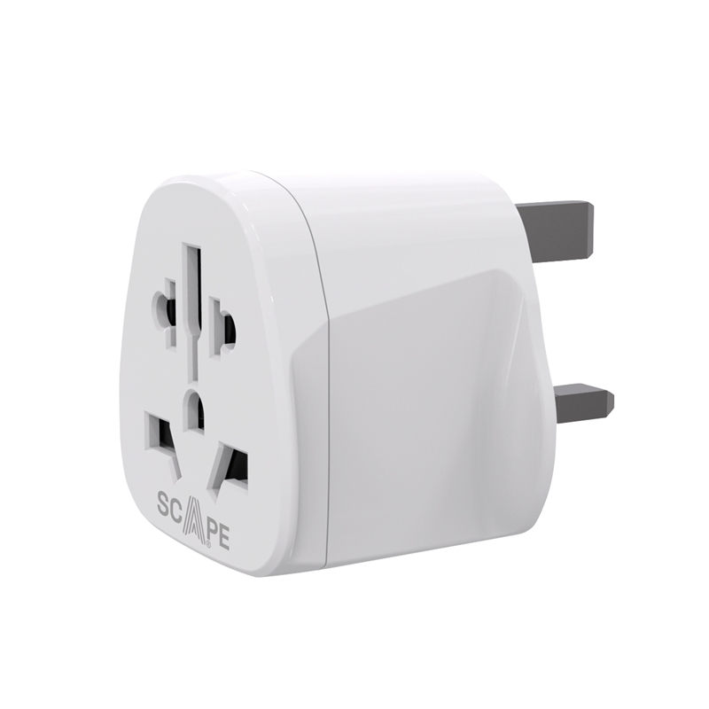 Scape Travel World to UK Travel Adapter