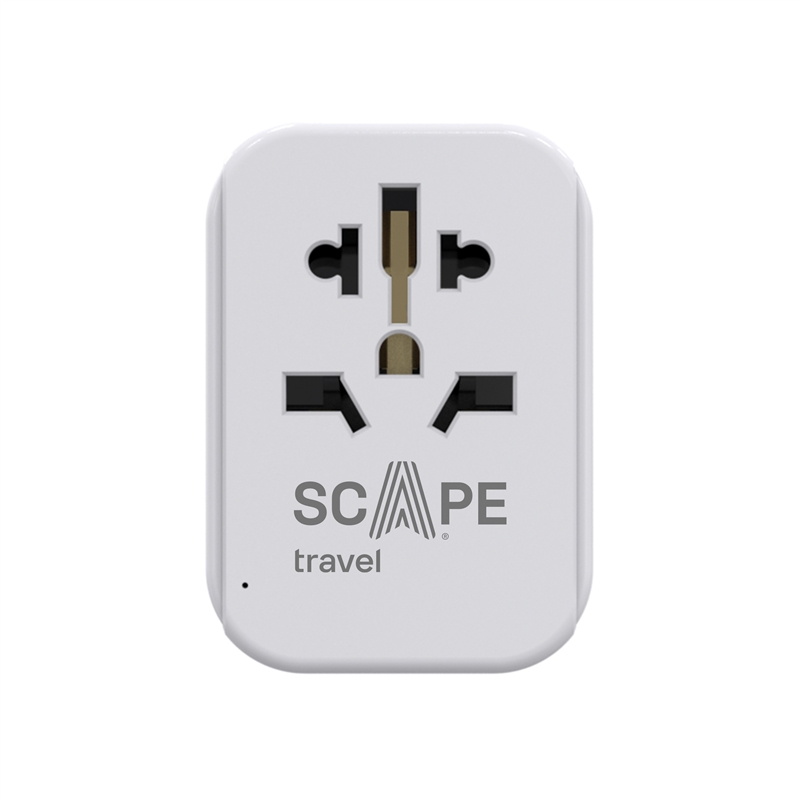 Scape Travel World Travel Adapter to UK with 1 USB-C + 2 USB-A 15W