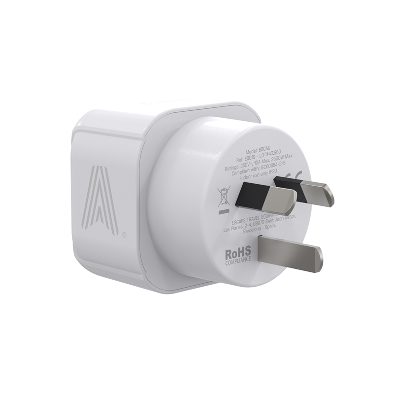 Scape Travel EU Schuko to Australia/China Adapter with plug