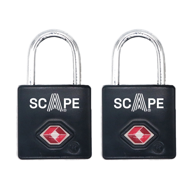 Scape Travel Pack of 2 TSA Padlock black