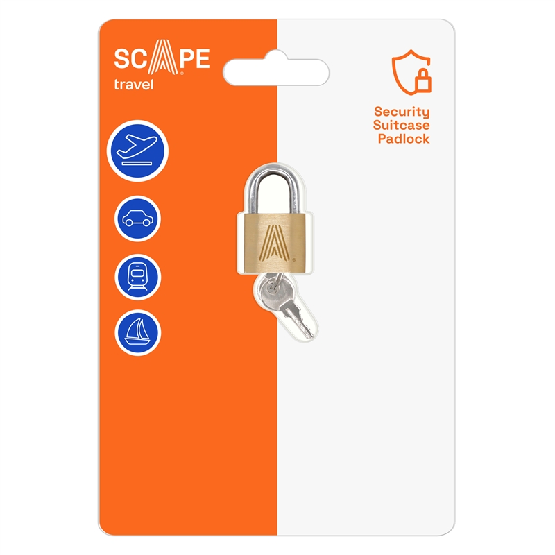 Scape Travel brass padlock