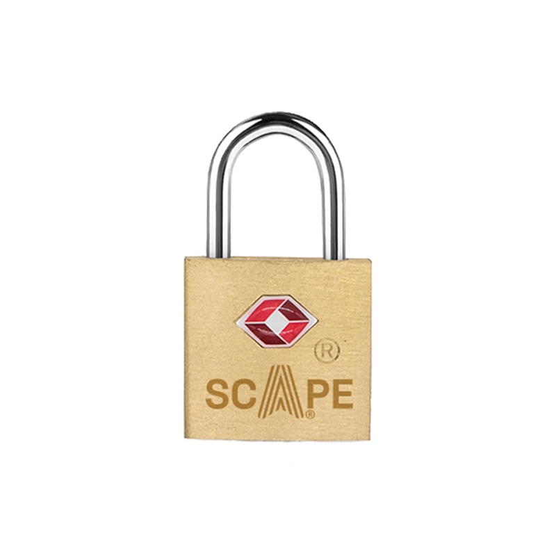 Scape Travel brass TSA padlock