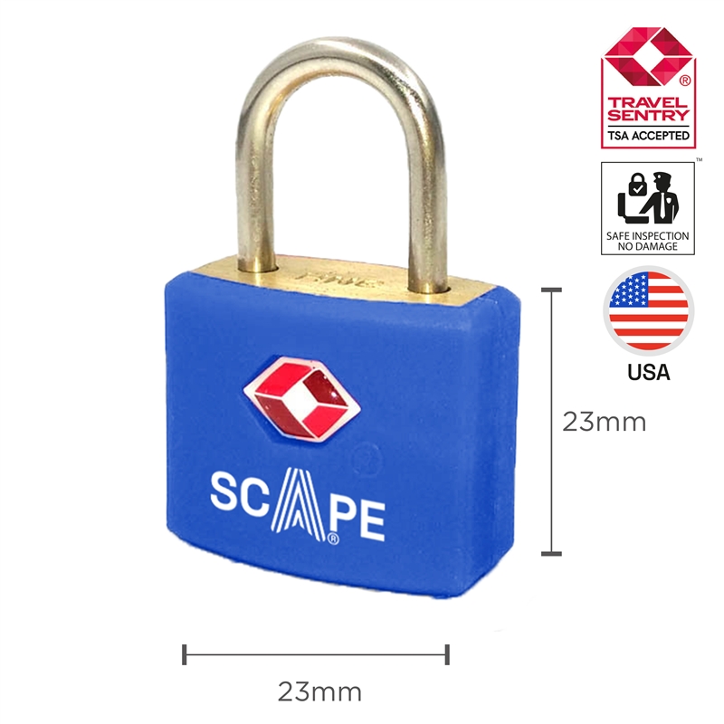 Scape Travel TSA padlock blue