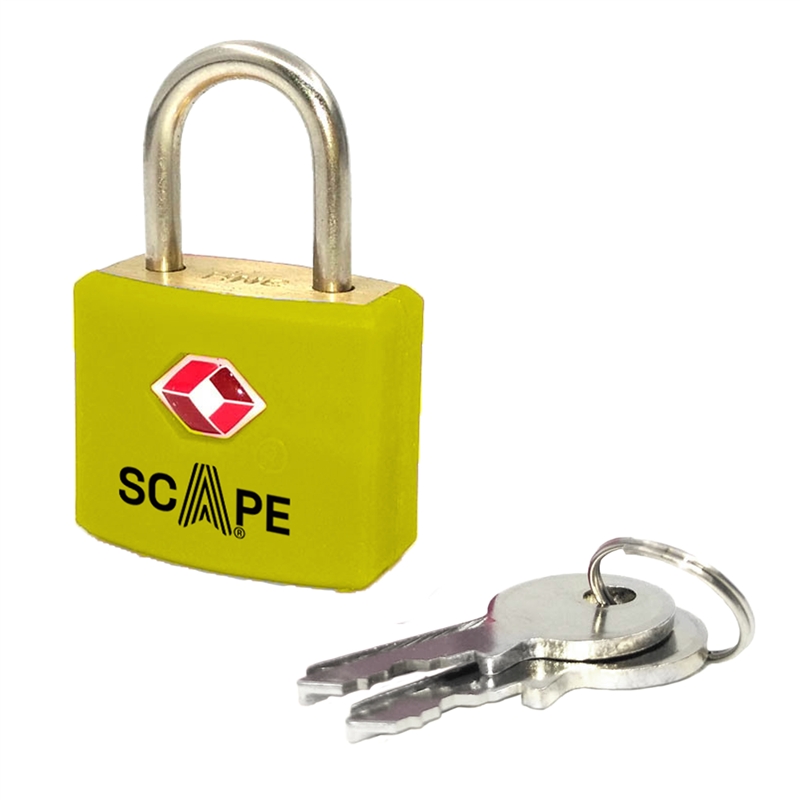 Scape Travel TSA padlock yellow