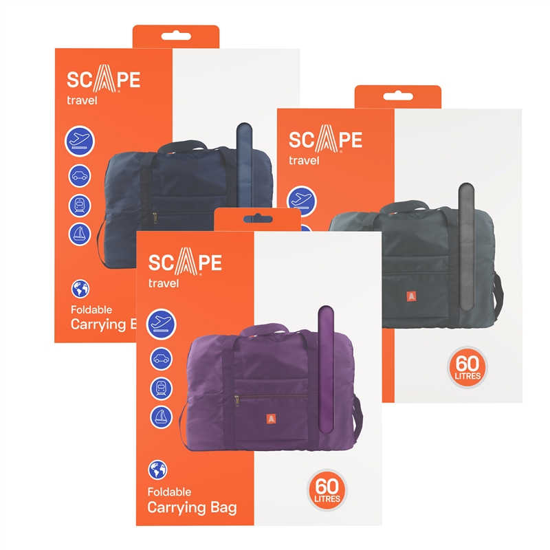 Scape Travel travel bag 60L (blue, grey, purple)