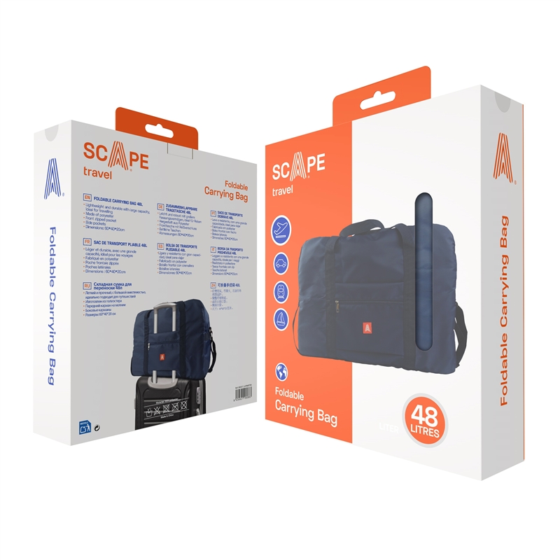 Scape Travel foldable Carrying bag 48L blue