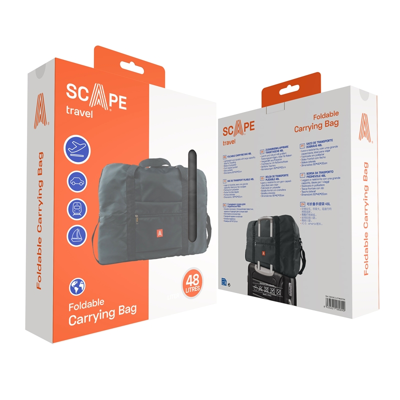 Scape Travel foldable Carrying bag 48L grey