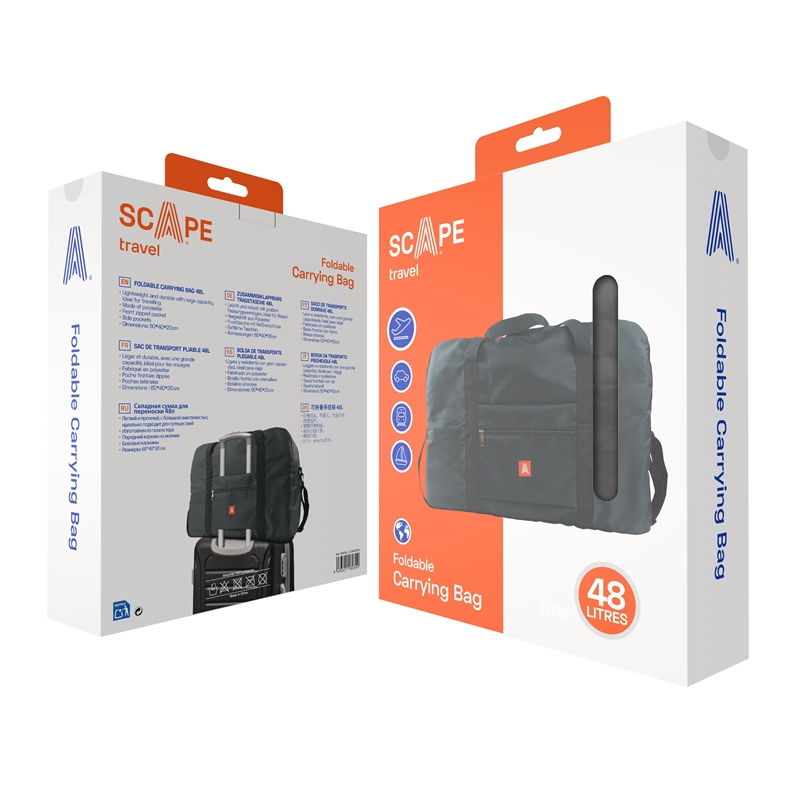 Scape Travel foldable Carrying bag 48L grey