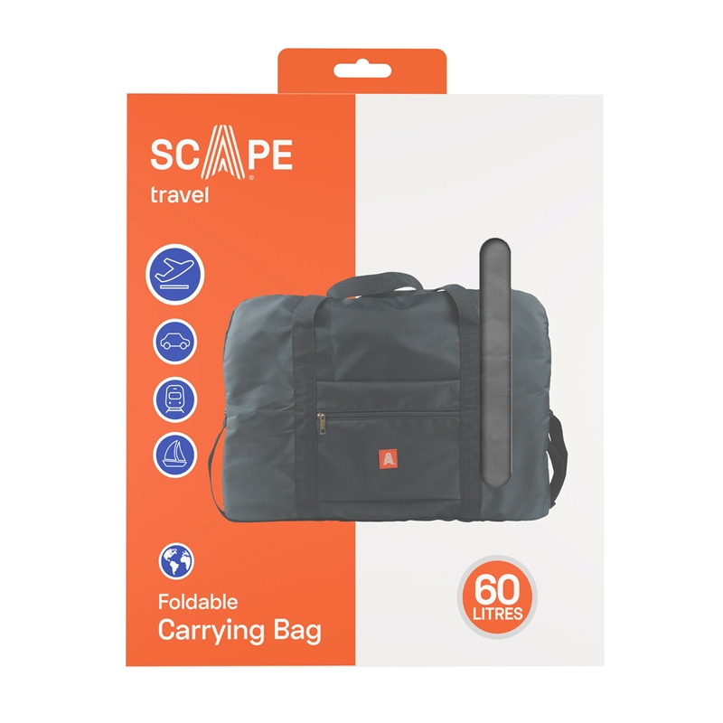 Scape Travel foldable Carrying bag 60L grey