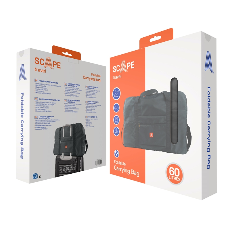 Scape Travel foldable Carrying bag 60L grey