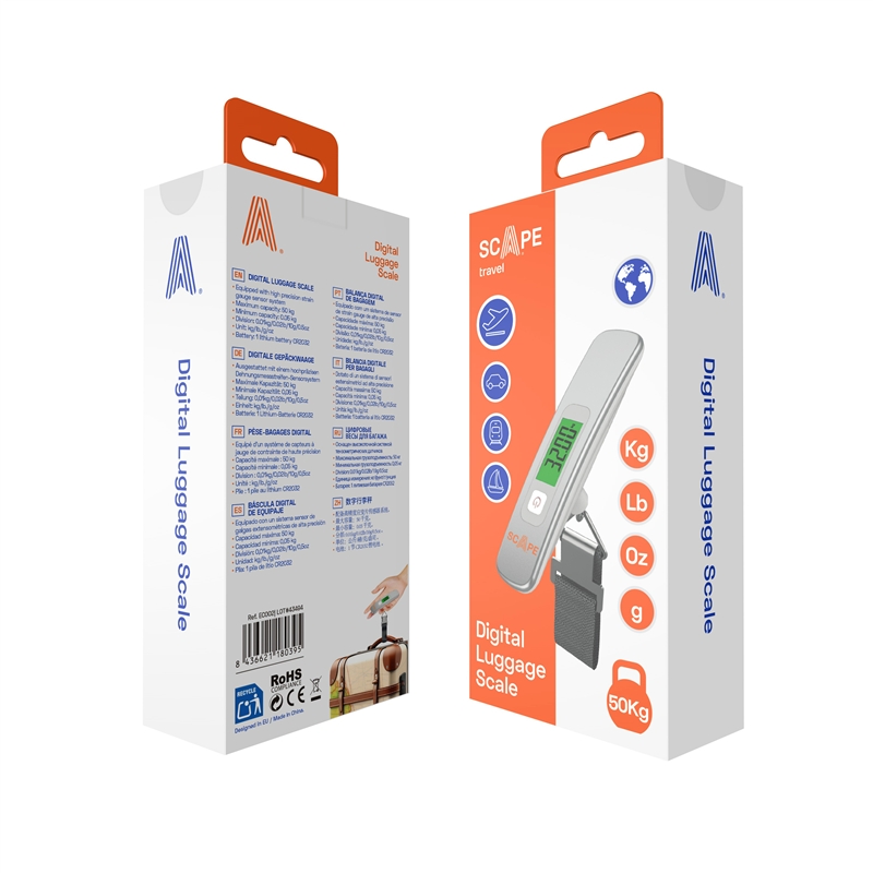 Scape Travel digital travel scale silver