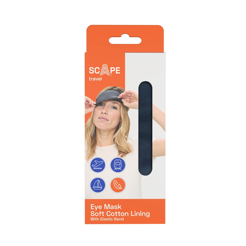 Scape Travel Eye mask with elastic band black