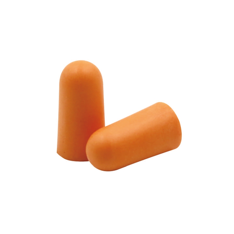 Scape Travel Set of 2 pairs Reusable PU Ear Plugs with carrying case organe