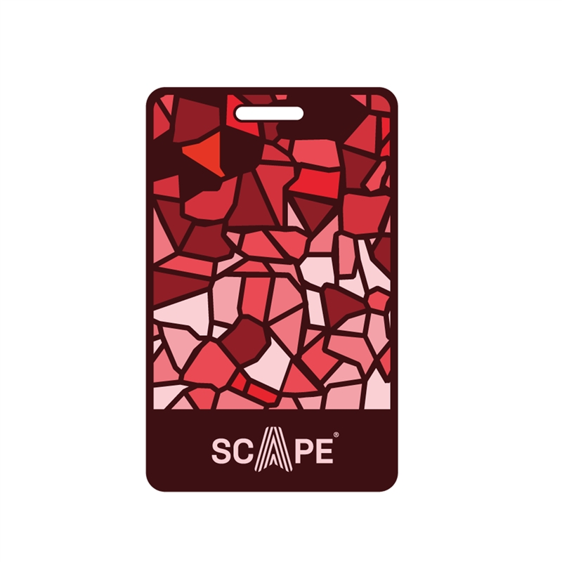 Scape Travel Luggage ID Tag 2D red