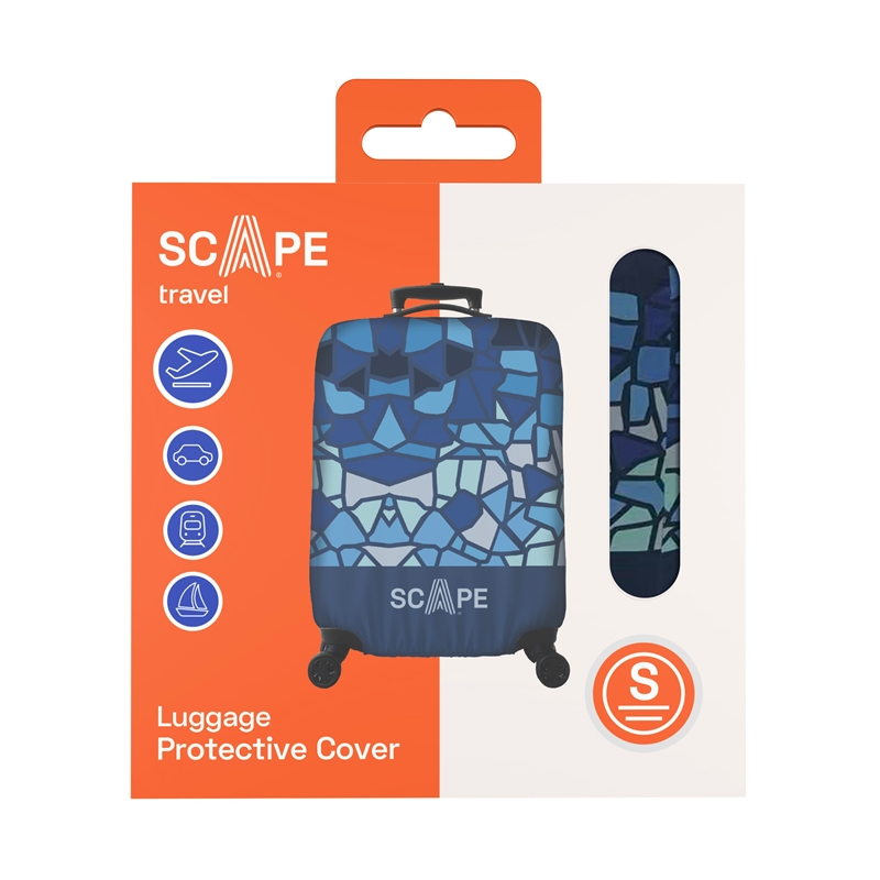 Scape Travel Luggage protective cover size S blue