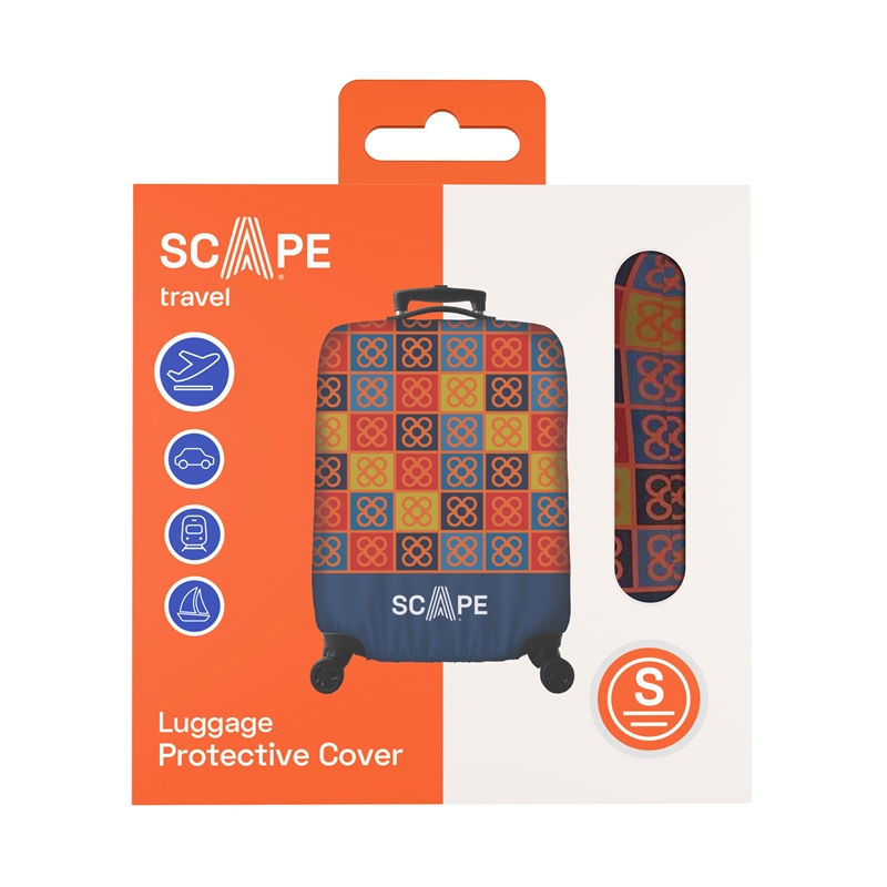 Scape Travel Luggage protective cover size S squares