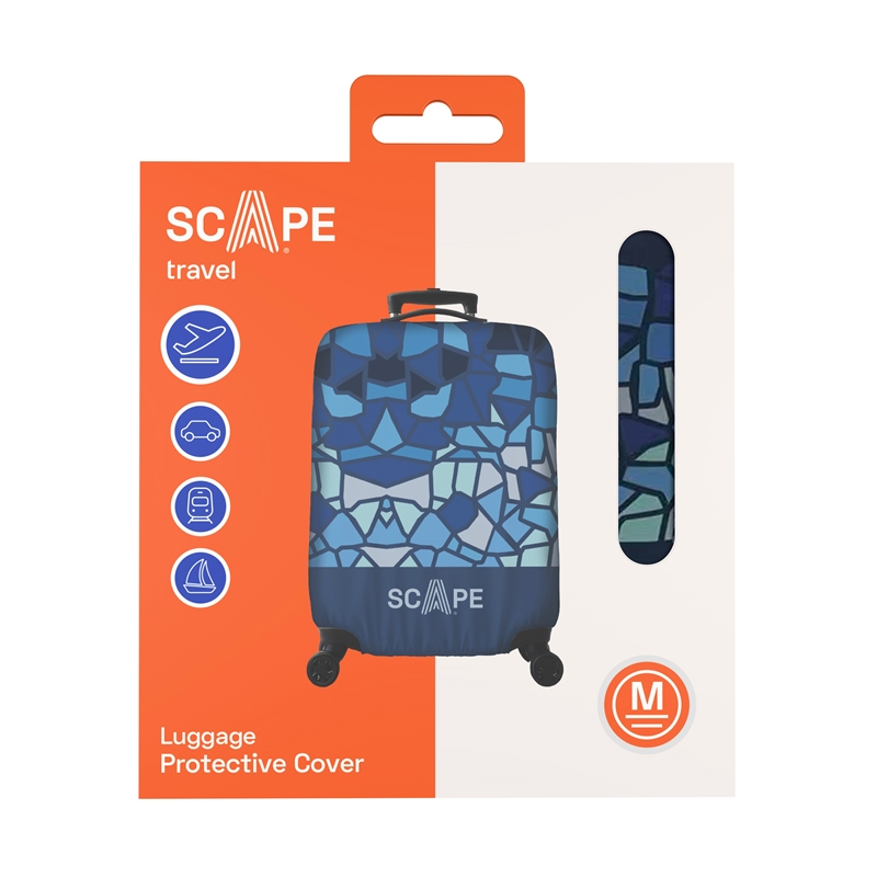 Scape Travel Luggage protective cover size M blue