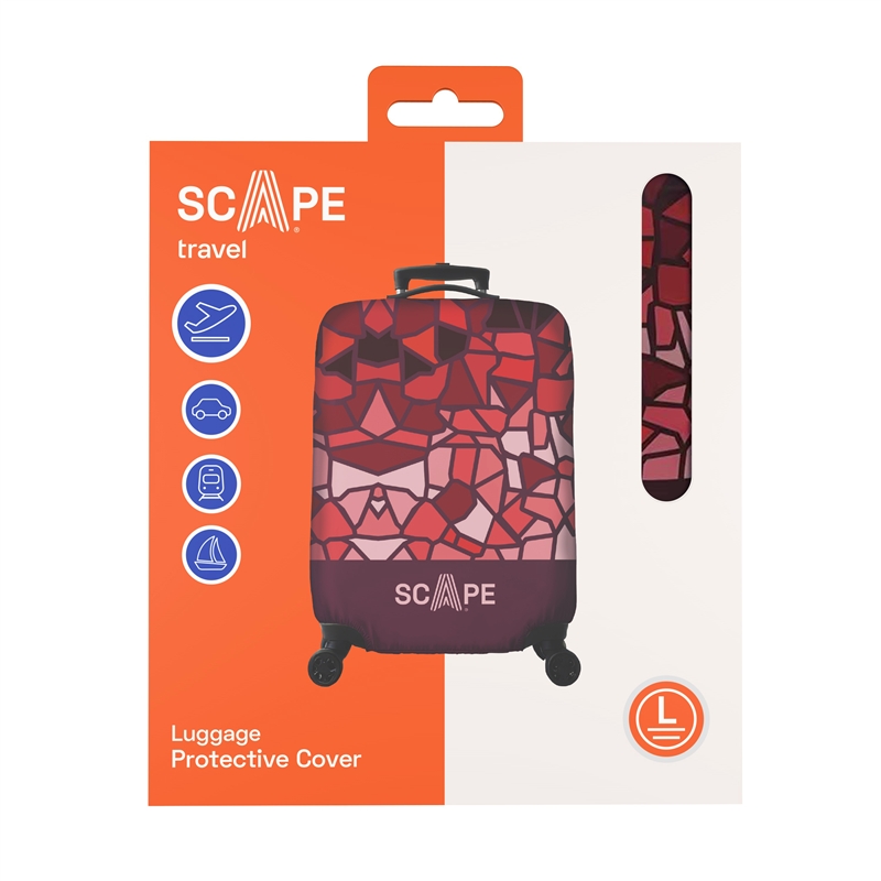 Scape Travel Luggage protective cover size L red
