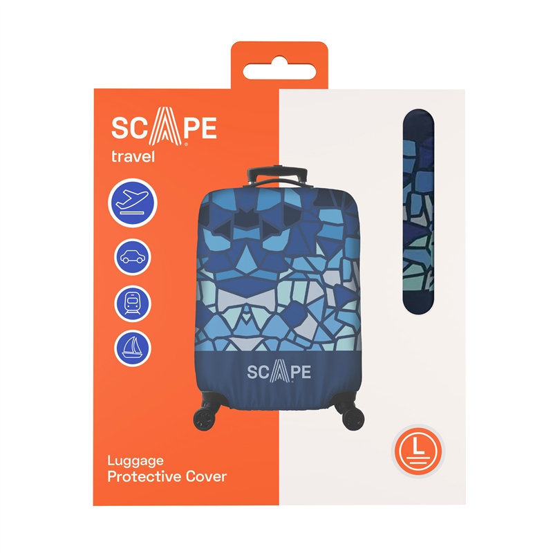 Scape Travel Luggage protective cover size L blue