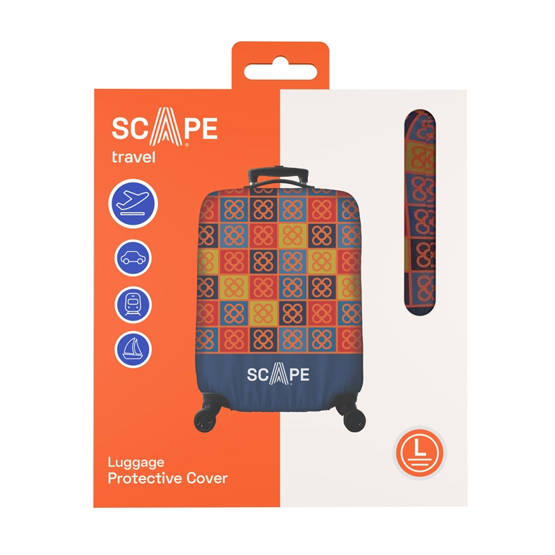 Scape Travel Luggage protective cover size L squares