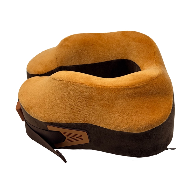 Scape Travel Memory Foam Premium travel pillow with adjustable clilp fastener orange