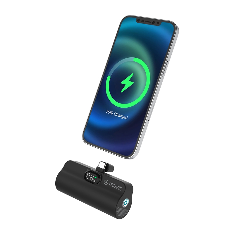 muvit for change power bank 5000 mAh/20W USB-C black