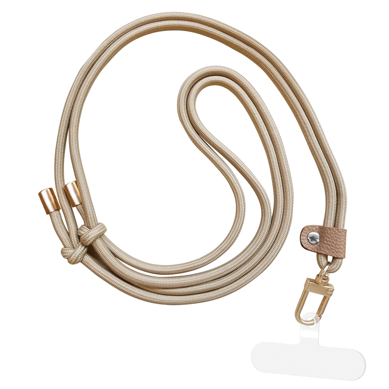 muvit for change universal pendant with transparent holder + double cord in sand colour