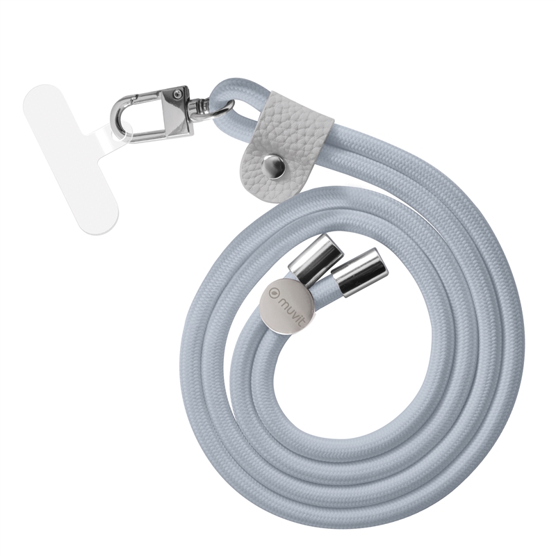 muvit for change universal lanyard with transparent bracket + cord grey colour