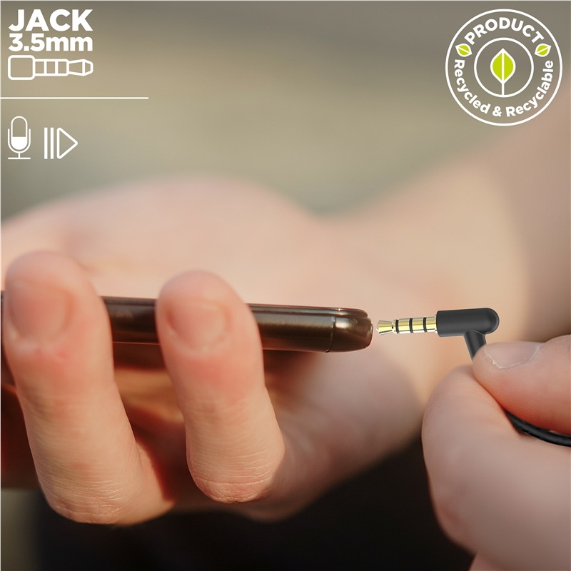 muvit for change Stereo earphones E56 3.5mm black