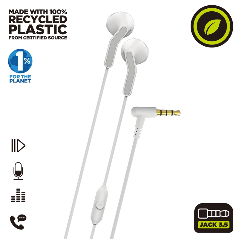 muvit for change Stereo earphones E56 3.5mm white