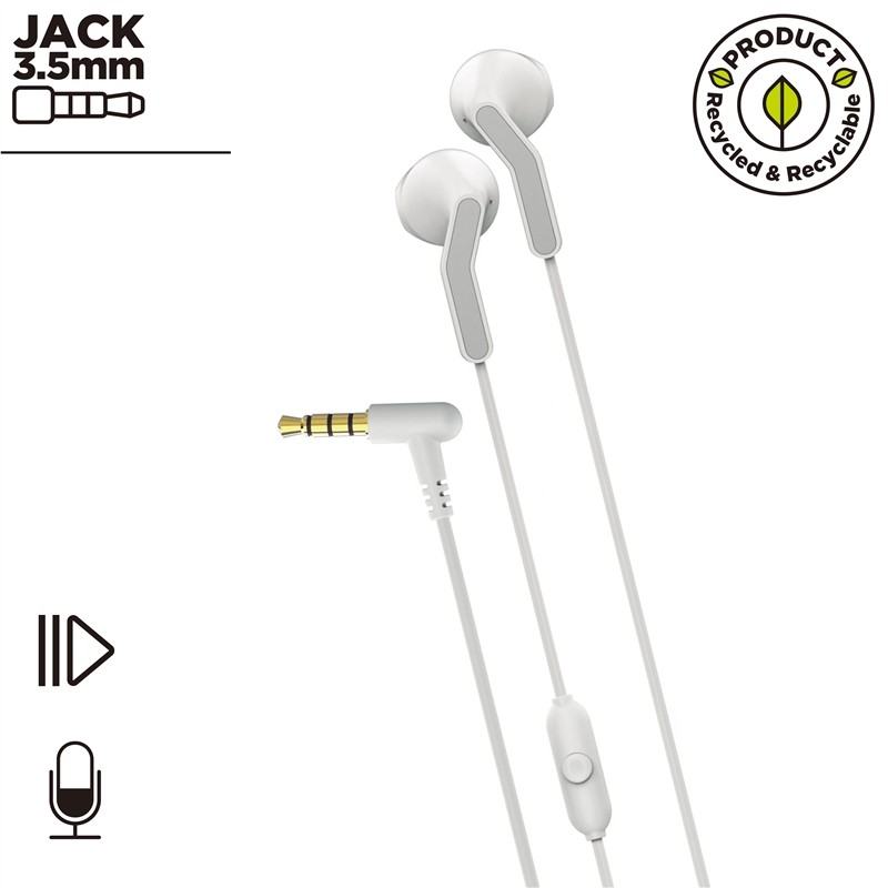 muvit for change Stereo earphones E56 3.5mm white