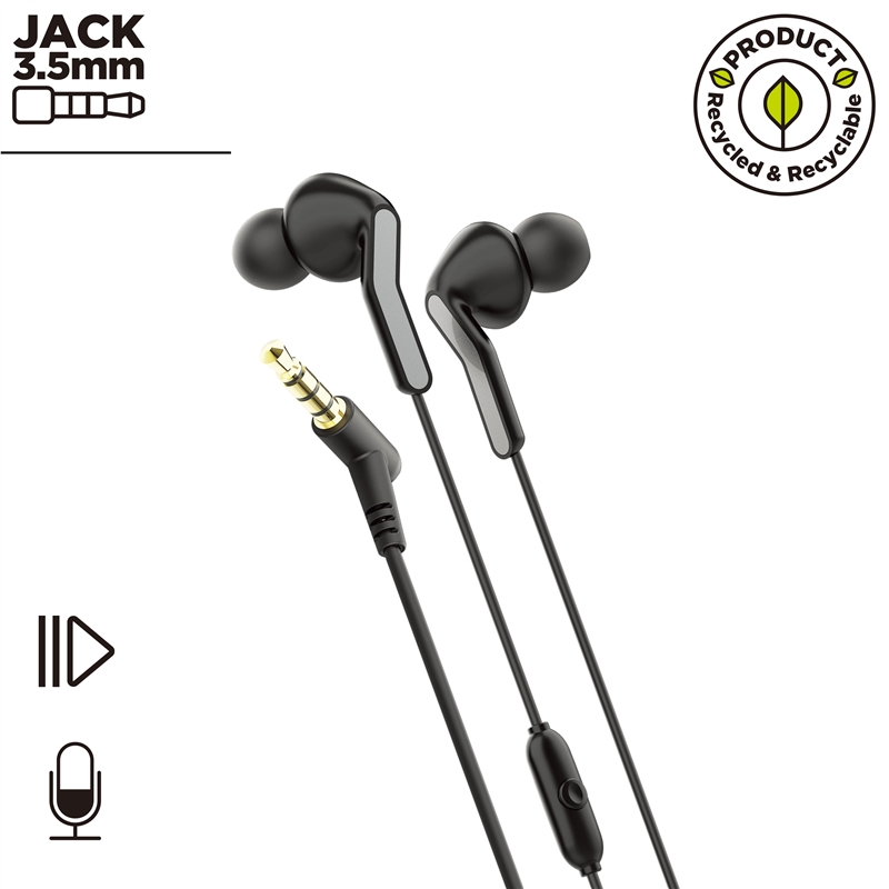 muvit for change Stereo earphones E57 3.5mm black