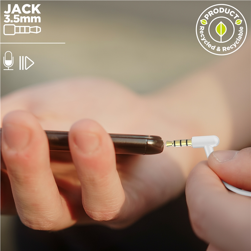 muvit for change Stereo earphones E57 3.5mm white