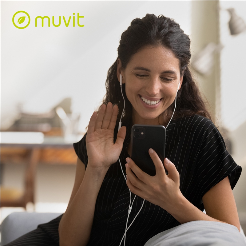 muvit for change Stereo earphones E57 3.5mm white