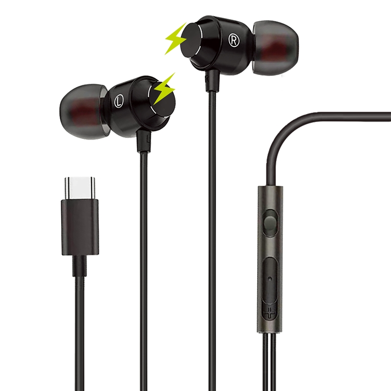 muvit for change Stereo magnetic earphones M32 Type C black