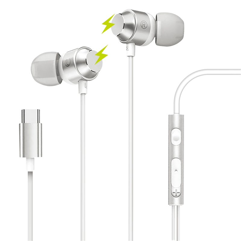 muvit for change Stereo magnetic earphones M32 Type C white