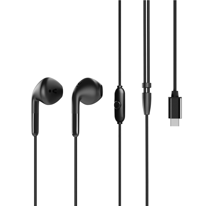 muvit for change stereo earphones E58 Type C black