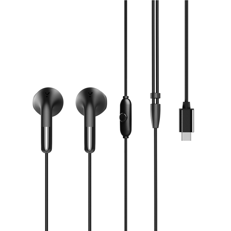 muvit for change stereo earphones E58 Type C black