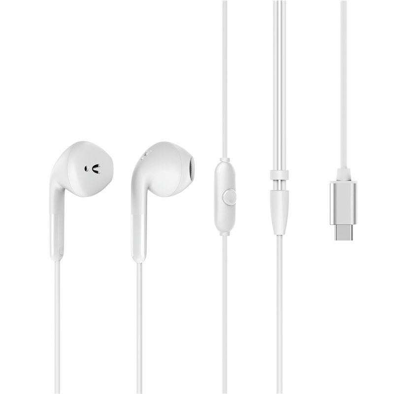 muvit for change stereo earphones E58 Type C white