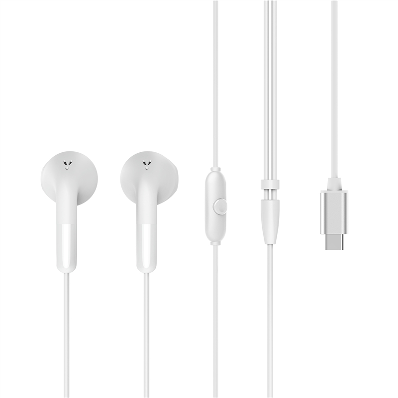 muvit for change stereo earphones E58 Type C white
