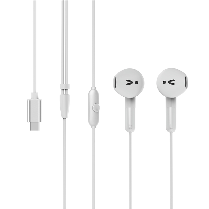 muvit for change stereo earphones E58 Type C white