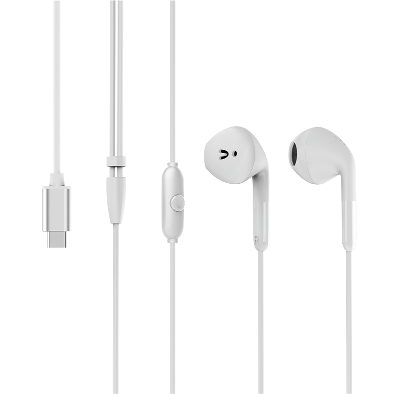 muvit for change stereo earphones E58 Type C white